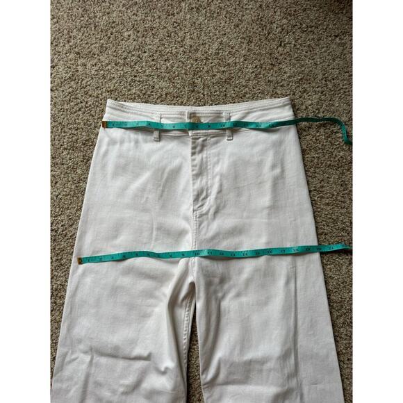Antiono Melani WHITE Jeans, size 10, Wide leg - Picture 3 of 6